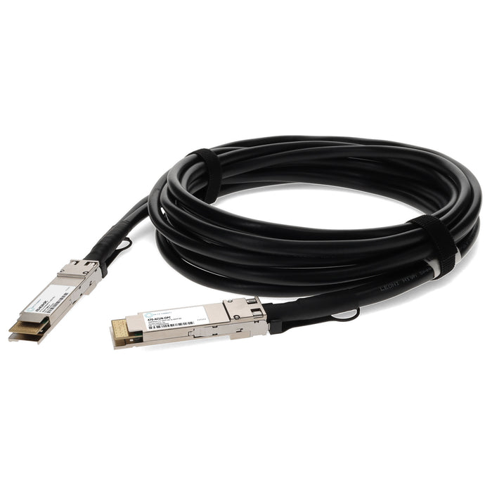 Dell 470-ACUN Compatible TAA Compliant 200GBase-CU QSFPDD Direct Attach Cable (Passive Twinax, 2m)