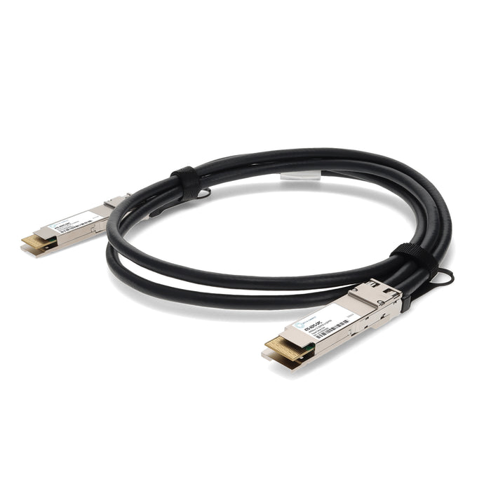 Dell 470-ADYS Compatible TAA Compliant 400GBase-CU QSFPDD Direct Attach Cable (Passive Twinax, 0.5m)