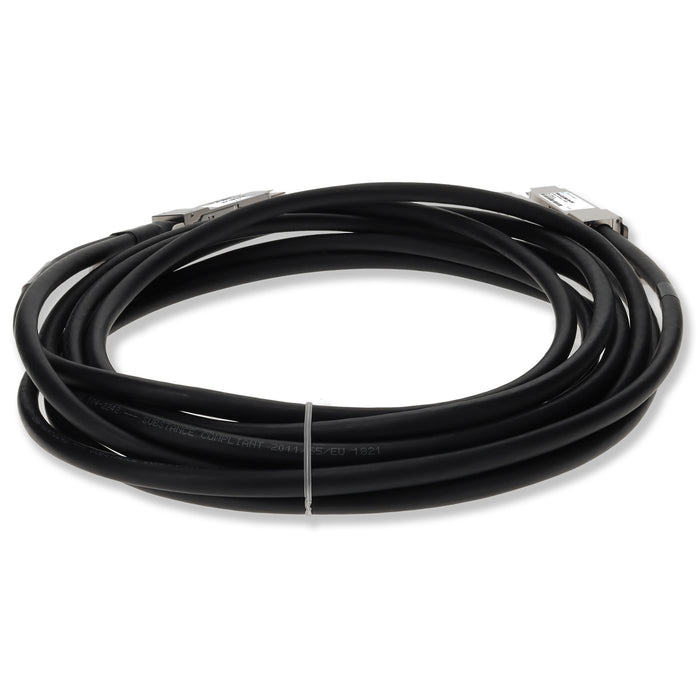 Arista Networks CAB-D-2Q-200G-1M Compatible TAA Compliant 200GBase-CU QSFP-DD 200G to 2xQSFP28 100G NRZ Direct Attach Cable (Passive Twinax, 1m)