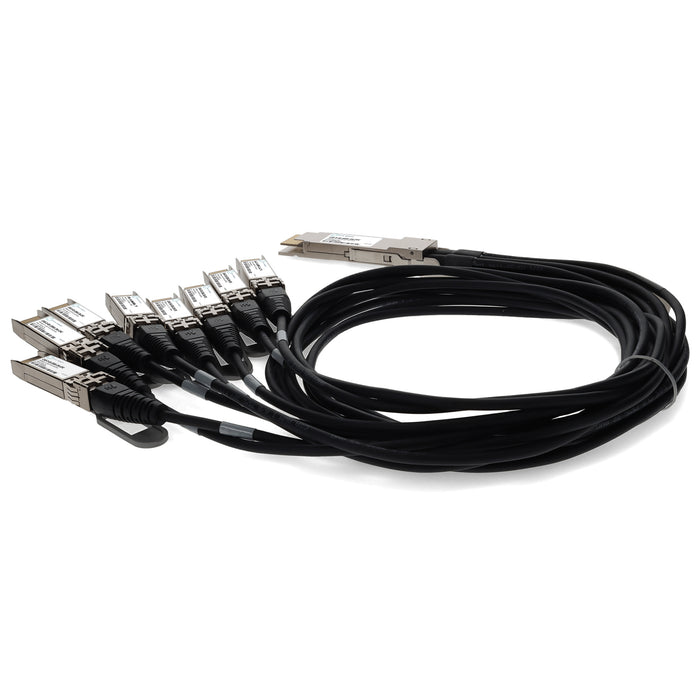 Arista Networks CAB-D-8S-200G-2M Compatible 200GBase-CU QSFP-DD 200G to 8xSFP28 Direct Attach Cable (Passive Twinax, 2m)