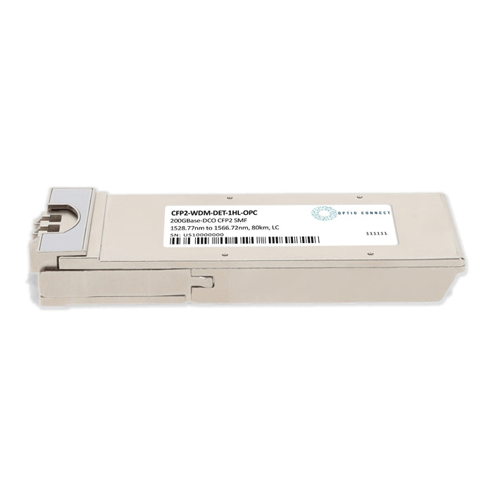 Cisco® CFP2-WDM-DET-1HL Compatible TAA 100/200GBase-DCO CFP2 Transceiver (SMF, 1528.77nm to 1568.36nm, 80km, LC)