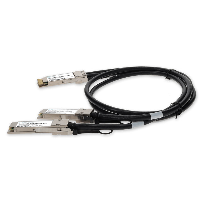 Dell DAC-Q28DD-2Q28-100G-1M Compatible 200GBase-CU QSFPDDto2x 100GbQSFP28 Direct Attach Cable (Passive Twinax, 1m)