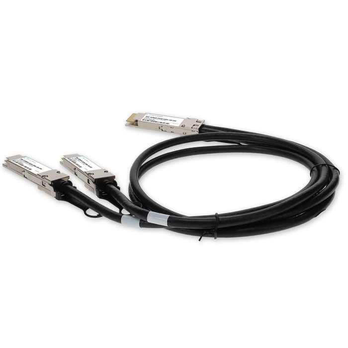 Dell DAC-Q28DD-2Q28-100G-1M Compatible 200GBase-CU QSFPDDto2x 100GbQSFP28 Direct Attach Cable (Passive Twinax, 1m)