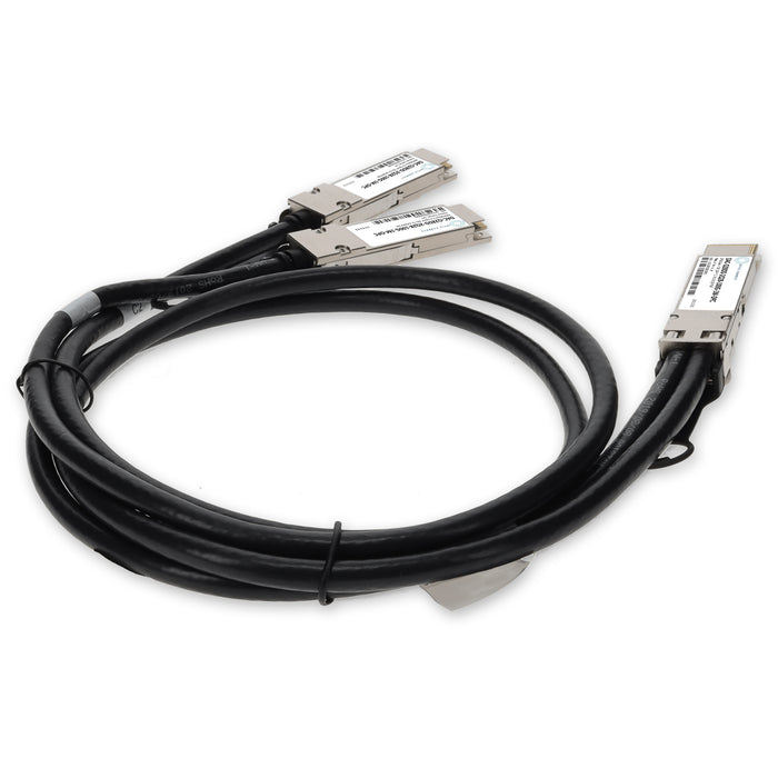 Dell DAC-Q28DD-2Q28-100G-1M Compatible 200GBase-CU QSFPDDto2x 100GbQSFP28 Direct Attach Cable (Passive Twinax, 1m)