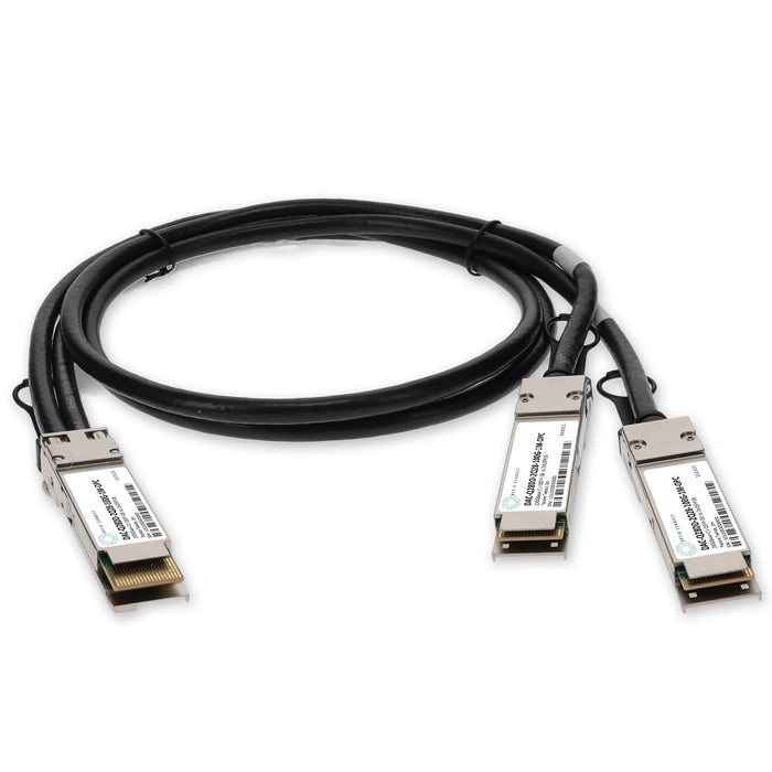 Dell DAC-Q28DD-2Q28-100G-1M Compatible 200GBase-CU QSFPDDto2x 100GbQSFP28 Direct Attach Cable (Passive Twinax, 1m)