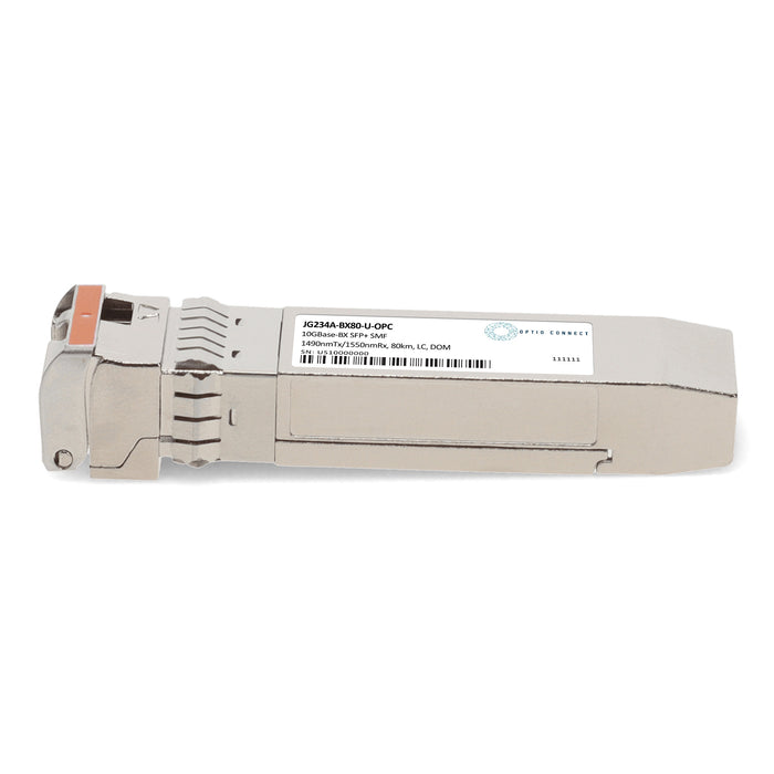 HP® Compatible TAA 10GBase-BX SFP+ Transceiver (SMF, 1490nmTx/1550nmRx, 80km, LC, DOM)