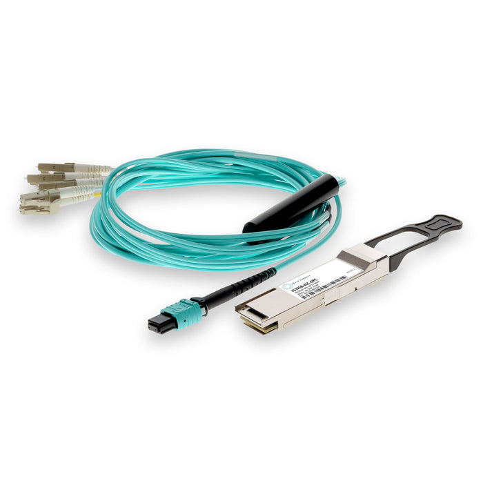 HP® JG325B Compatible TAA Compliant 40GBase-SR4 QSFP+ Transceiver (MMF, 850nm, 1m, MPO, DOM)