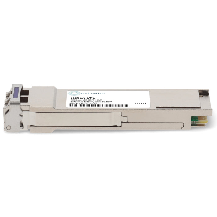 HP® JL661A Compatible TAA 40GBase-LR4 QSFP+ Transceiver (SMF, 1270nm to 1330nm, 10km, LC, DOM)
