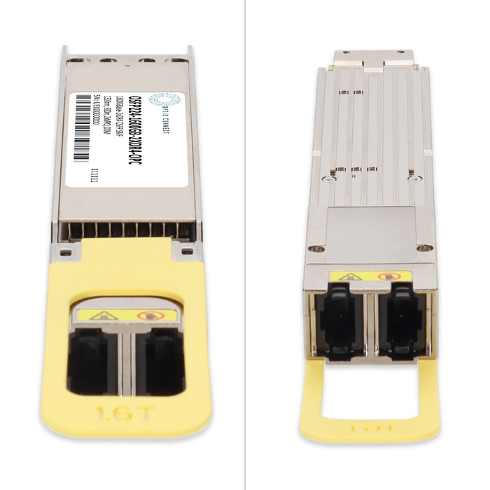 MSA and TAA 1.6T 2xDR4 PAM4 OSFP224 Transceiver (SMF, 1310nm, 500m, 2xMPO, DOM, CMIS 5.0)