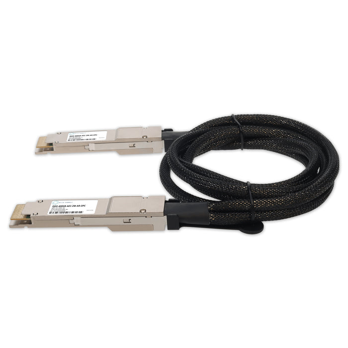 Arista Networks Compatible TAA 400GBase-AEC QSFP-DD to QSFP-DD Active Electrical Cable (AEC, 2m, CMIS 5.2)