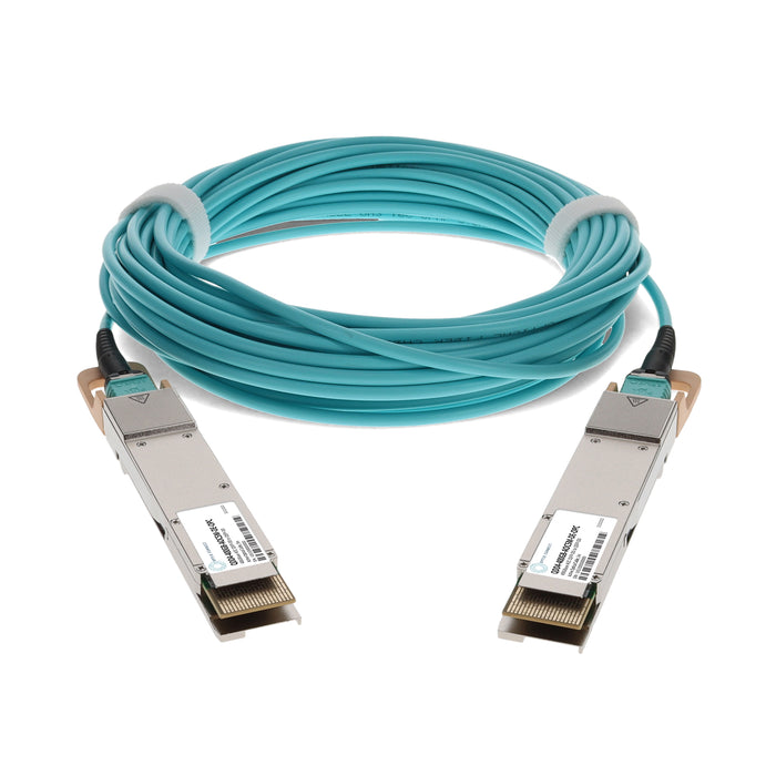 Dell Compatible TAA 400GBase-AOC QSFP-DD to QSFP-DD Active Optical Cable (850nm, MMF, 5m)