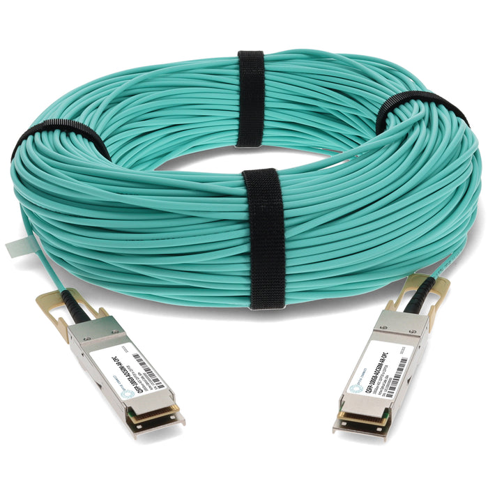 Arista Networks Compatible TAA 100GBase-AOC QSFP28 Active Optical Cable (850nm, MMF, 60m)