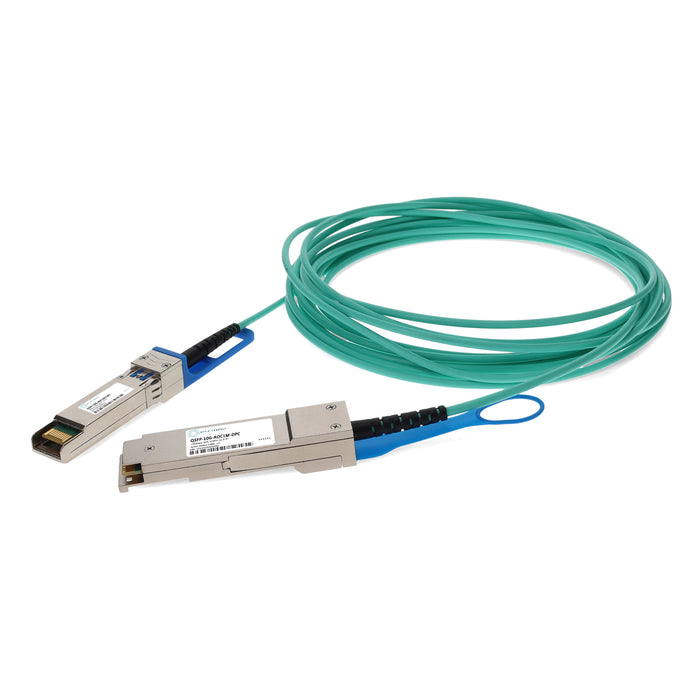 Cisco Compatible TAA Compliant 10GBase-AOC QSFP+ to SFP+ Active Optical Cable (850nm, MMF, 1m)