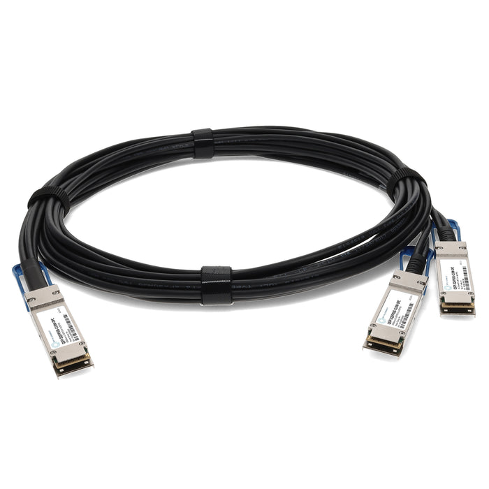 Cisco Compatible TAA Compliant 100GBase-CU QSFP28 to 2xQSFP28 Direct Attach Cable (Passive Twinax, 3m)