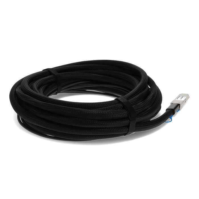 Dell Compatible TAA Compliant 40GBase-CU QSFP+ to 4xSFP+ Direct Attach Cable (Active Twinax, 3m)