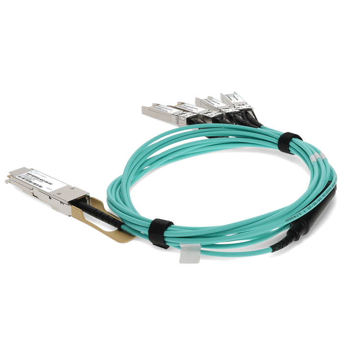 Cisco QSFP-4SFP25G-AOC2-5M Compatible TAA Compliant 100GBase-AOC QSFP28 to 4xSFP28 Direct Attach Cable (850nm, MMF, 2.5m)