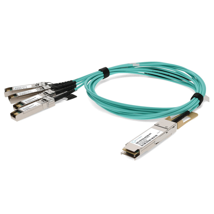 Cisco QSFP-4SFP25G-AOC3M Compatible TAA Compliant 100GBase-AOC QSFP28 to 4xSFP28 Direct Attach Cable (850nm, MMF, 3m)
