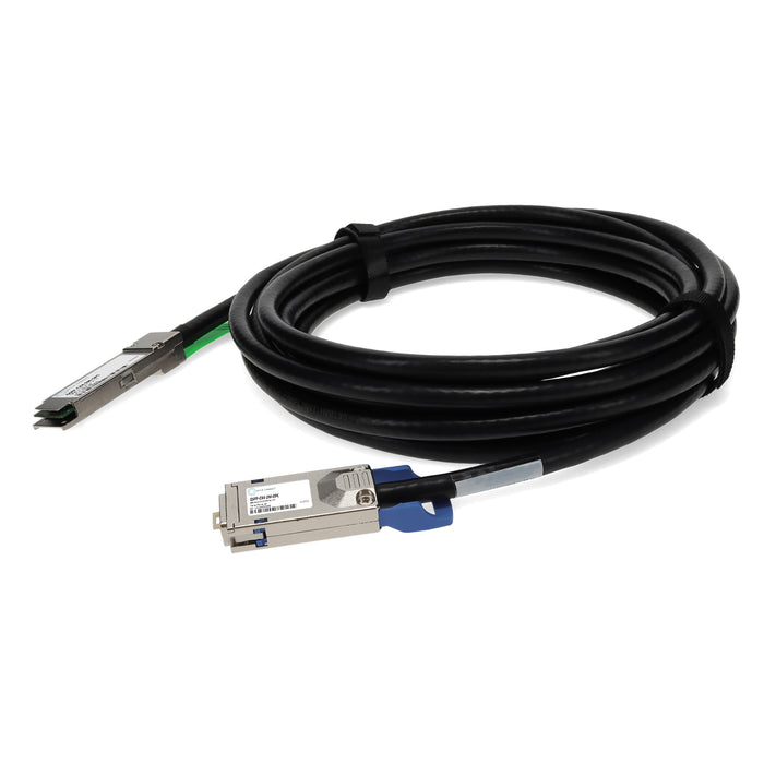 MSA and TAA Compliant 10GBase-CX QSFP+ to CX4 Direct Attach Cable (Passive Twinax, 2m)