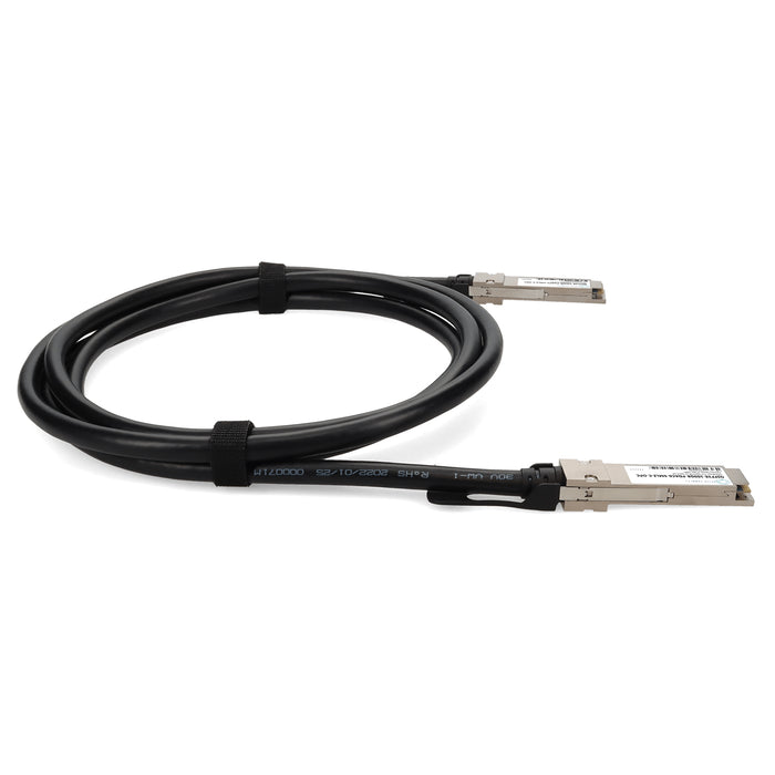 Cisco Compatible TAA 100GBase-CU QSFP28 to QSFP28 Direct Attach Cable (Passive Twinax, 0.5m, 30AWG, LSZH)