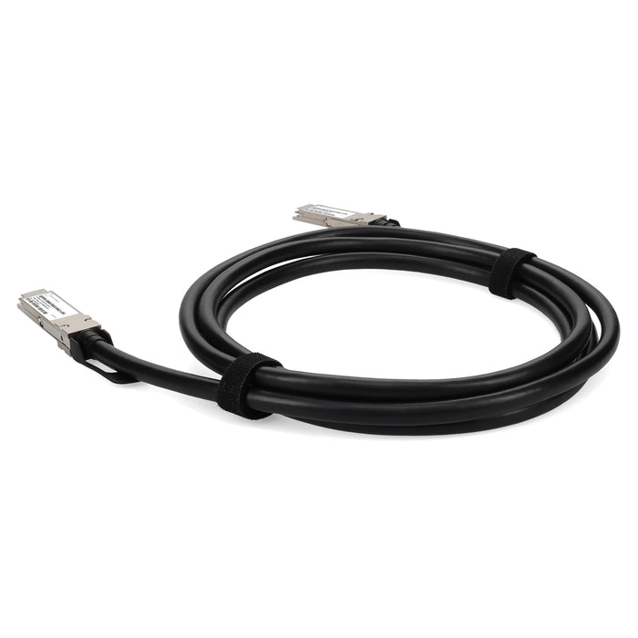 Juniper Networks Compatible TAA 100GBase-CU QSFP28 to QSFP28 Direct Attach Cable (Passive Twinax, 0.5m, Infiniband EDR, 30AWG, LSZH)