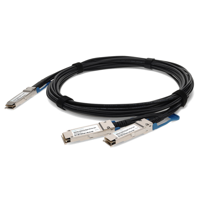 Dell Compatible TAA Compliant 100GBase-CU QSFP28 to 2xQSFP28 Direct Attach Cable (Passive Twinax, 1m)