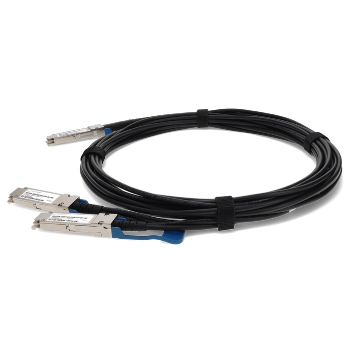 Dell Compatible TAA Compliant 100GBase-CU QSFP28 to 2xQSFP28 Direct Attach Cable (Passive Twinax, 3m)