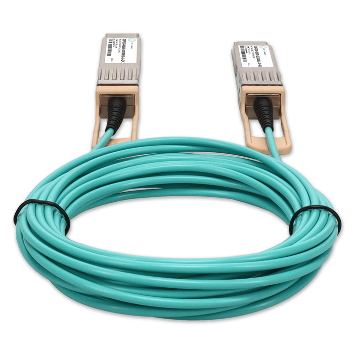 Arista Networks Compatible TAA 400GBase-AOC QSFP-DD to QSFP-DD Low Power Active Optical Cable (850nm, MMF, 100m)