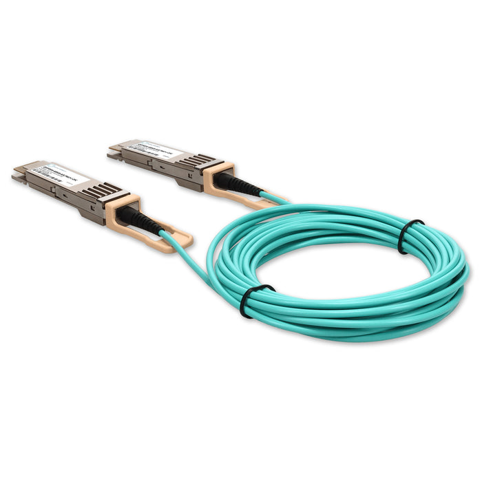 Juniper Networks Compatible TAA 400GBase-AOC QSFP-DD to QSFP-DD Low Power Active Optical Cable (850nm, MMF, 7m)