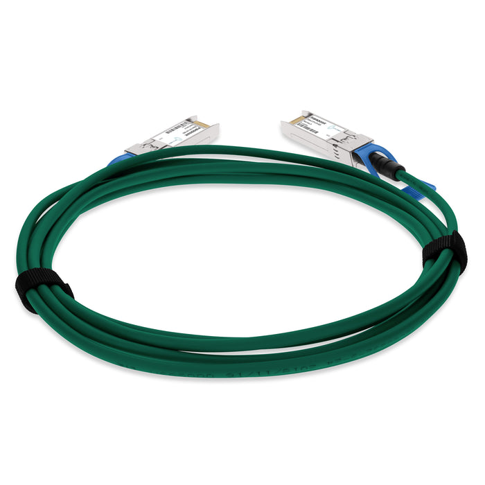 Dell Compatible TAA 10GBase-CU SFP+ to SFP+ Direct Attach Cable (Passive Twinax, 1m) Green