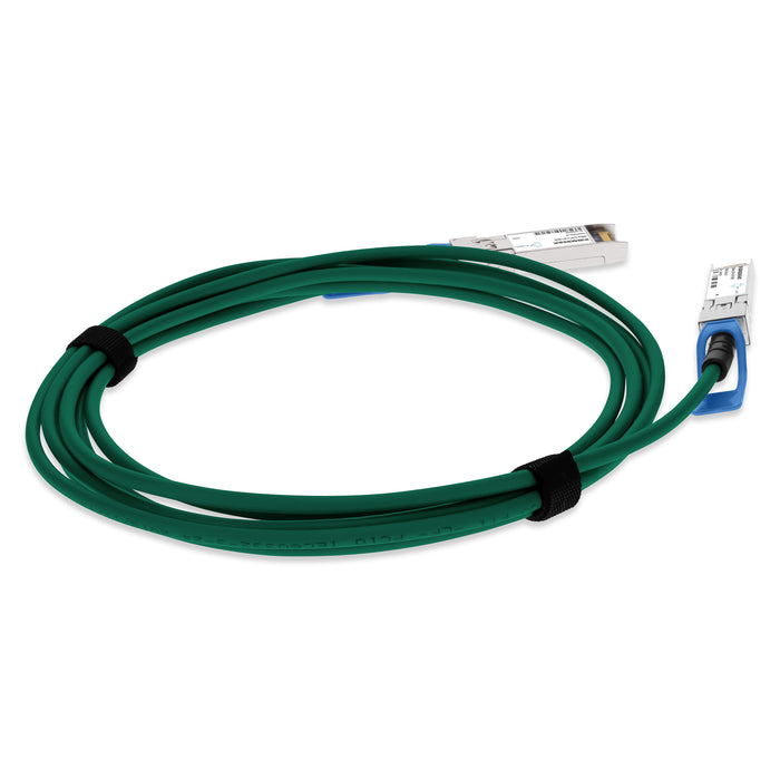 Dell Compatible TAA 10GBase-CU SFP+ to SFP+ Direct Attach Cable (Passive Twinax, 1m) Green