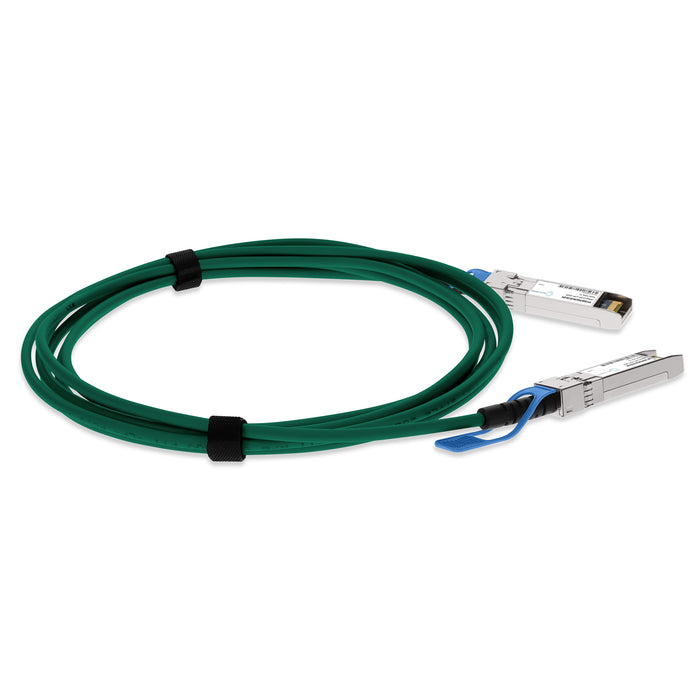 Dell Compatible TAA 10GBase-CU SFP+ to SFP+ Direct Attach Cable (Passive Twinax, 1m) Green