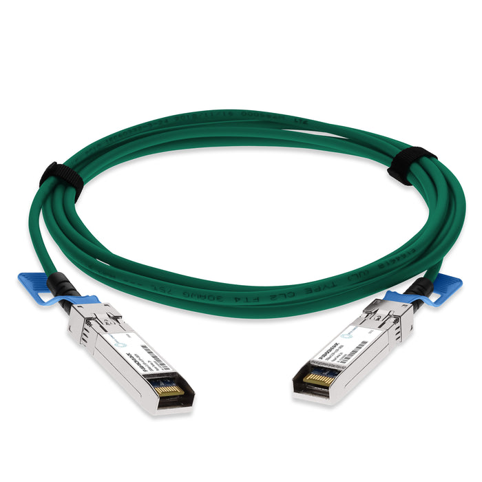 Dell Compatible TAA 10GBase-CU SFP+ to SFP+ Direct Attach Cable (Passive Twinax, 1m) Green