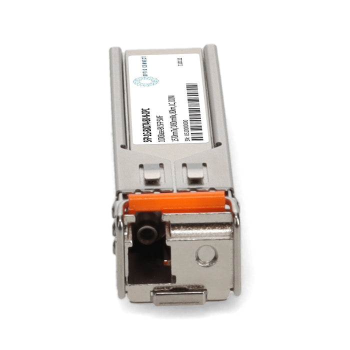 Alcatel-Lucent Nokia® Compatible TAA 1000Base-BX SFP Transceiver (SMF, 1570nmTx/1490nmRx, 80km, LC, DOM)