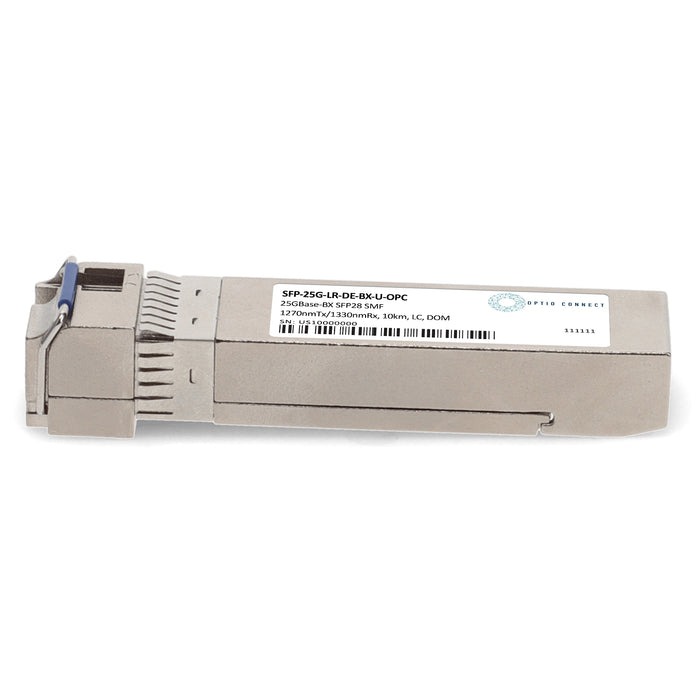 Dell® SFP-25G-LR-DE-BX-U Compatible TAA 25GBase-BX SFP28 Transceiver (SMF, 1270nmTx/1330nmRx, 10km, LC, DOM)