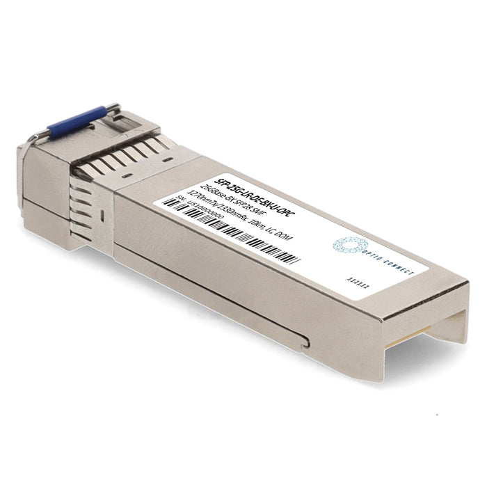 Dell® SFP-25G-LR-DE-BX-U Compatible TAA 25GBase-BX SFP28 Transceiver (SMF, 1270nmTx/1330nmRx, 10km, LC, DOM)