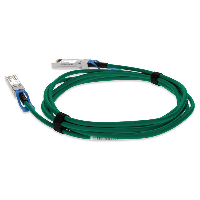 Dell Compatible TAA 25GBase-CU SFP28 to SFP28 Direct Attach Cable (Passive Twinax, 1m) Green