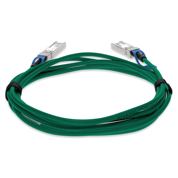 Dell Compatible TAA 25GBase-CU SFP28 to SFP28 Direct Attach Cable (Passive Twinax, 1m) Green