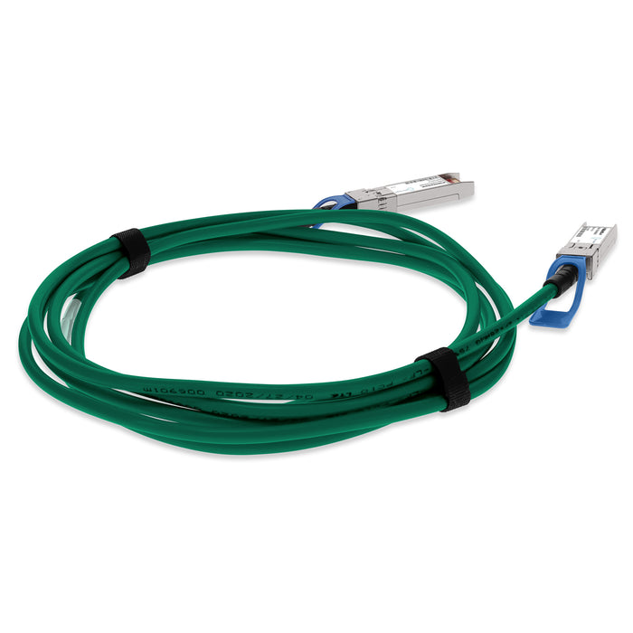 Dell Compatible TAA 25GBase-CU SFP28 to SFP28 Direct Attach Cable (Passive Twinax, 1m) Green