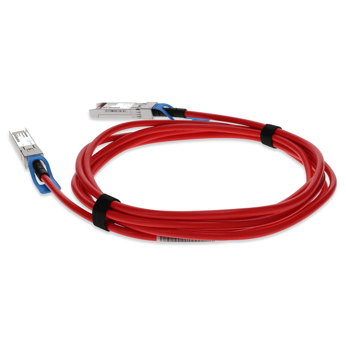 Cisco SFP-H25G-CU3M Compatible TAA Compliant 25GBase-CU SFP28 to SFP28 Red Direct Attach Cable (Passive Twinax, 3m)
