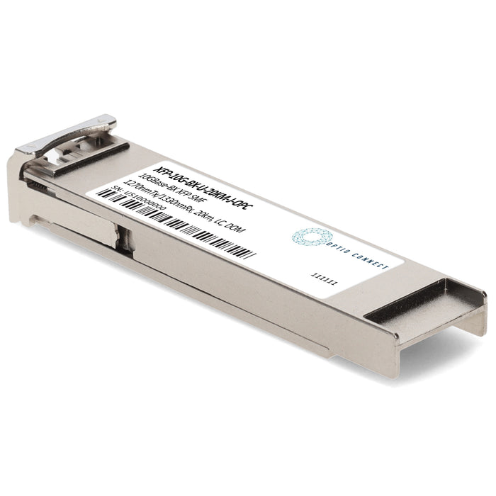 Juniper Networks® Compatible TAA 10GBase-BX XFP Transceiver (SMF, 1270nmTx/1330nmRx, 20km, LC, DOM)