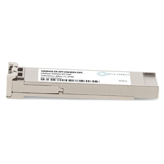 Enterasys® 10GBASE-ER-XFP-DW4692 Compatible TAA 10GBase-DWDM XFP Transceiver 100GHz (SMF, 1546.92nm, 40km, LC, DOM)