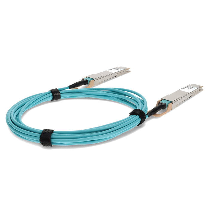 Ciena 160-9660-003 Compatible TAA 400GBase-AOC QSFP-DD to QSFP-DD Active Optical Cable (850nm, MMF, 3m)