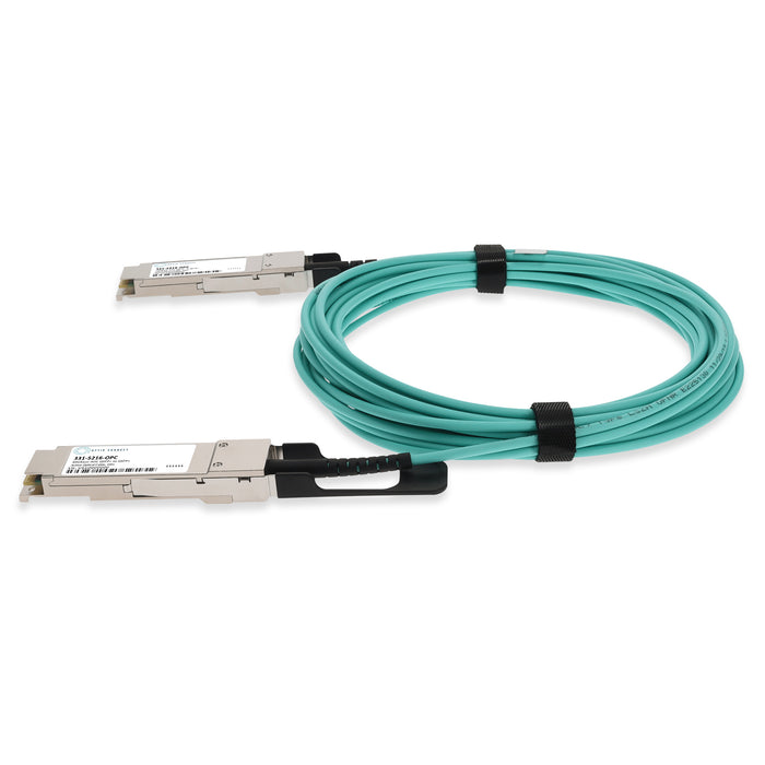 Dell 331-5216 Compatible TAA Compliant 40GBase-AOC QSFP+ Active Optical Cable (850nm, MMF, 10m)