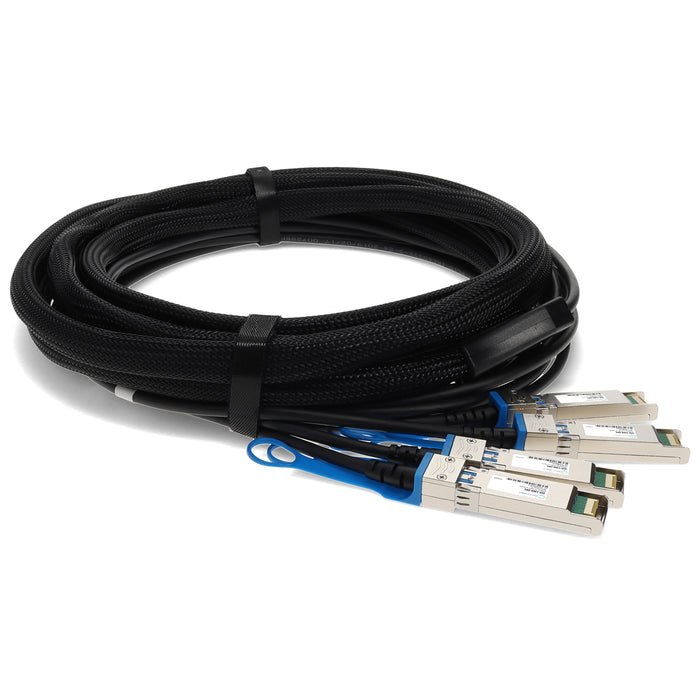 Dell 332-1369 Compatible TAA Compliant 40GBase-CU QSFP+ to 4xSFP+ Direct Attach Cable (Passive Twinax, 1m)