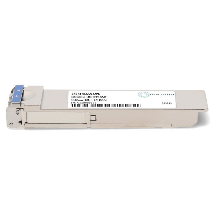 Alcatel-Lucent Nokia® 3FE71782AA Compatible TAA 100GBase-LR4 CFP4 Transceiver (SMF, 1310nm, 10km, LC, DOM)