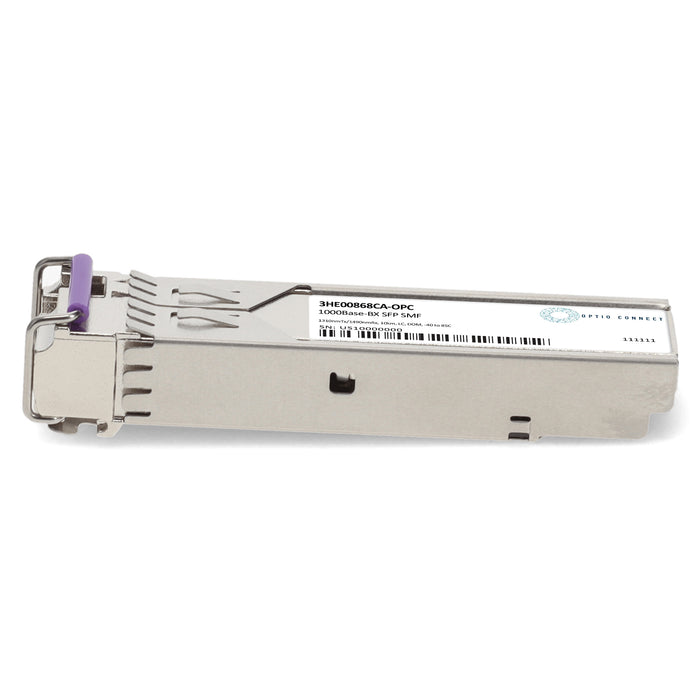 Alcatel-Lucent Nokia® 3HE00868CA Compatible TAA 1000Base-BX SFP Transceiver (SMF, 1310nmTx/1490nmRx, 10km, LC, DOM, -40 to 85C)