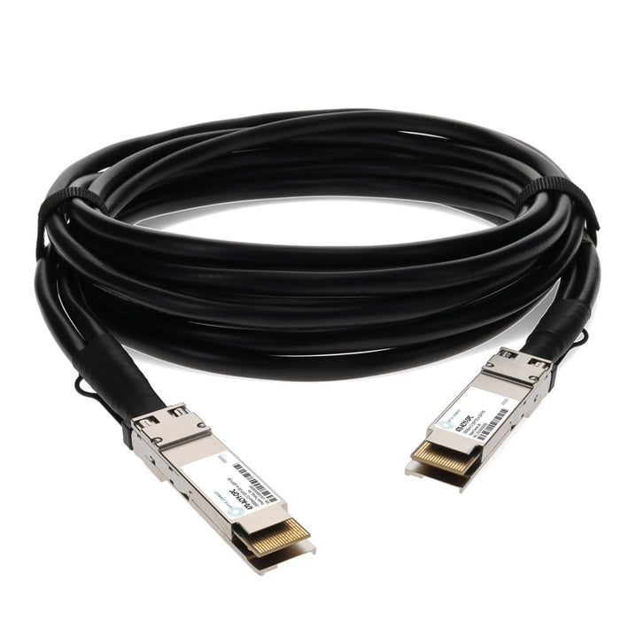 Dell 470-ACYY Compatible TAA Compliant 200GBase-CU QSFPDD Direct Attach Cable (Passive Twinax, 3m)