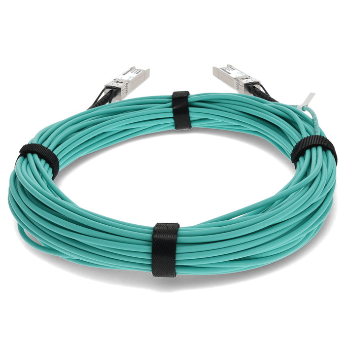Dell AOC-SFP-10G-20M Compatible TAA Compliant 10GBase-AOC SFP+ Active Optical Cable (850nm, MMF, 20m)