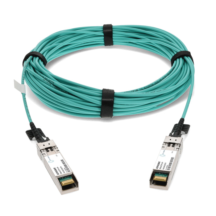 Dell AOC-SFP-10G-20M Compatible TAA Compliant 10GBase-AOC SFP+ Active Optical Cable (850nm, MMF, 20m)