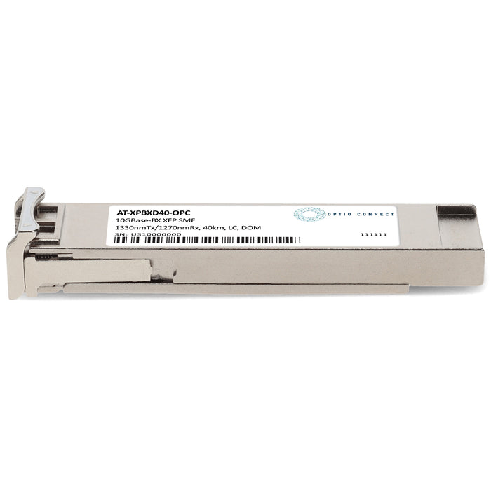 Allied Telesis® AT-XPBXD40 Compatible TAA 10GBase-BX XFP Transceiver (SMF, 1330nmTx/1270nmRx, 40km, LC, DOM)